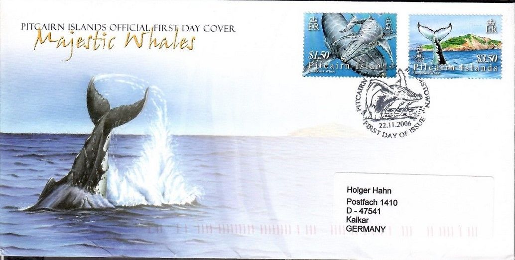 Znaczek Pitcairn 2006 Mi adr 715-716 FDC