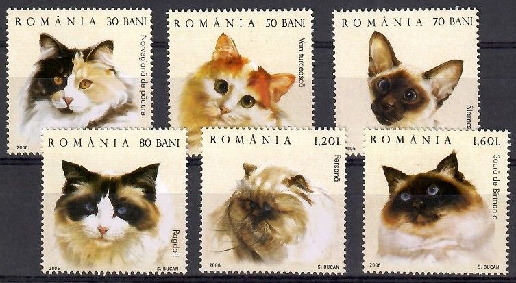 Znaczek Rumunia 2006 Mi 6022-6027 Czyste **