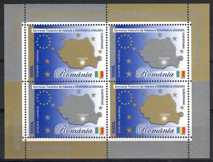 Znaczek Rumunia 2005 Mi bl 354 Czyste **