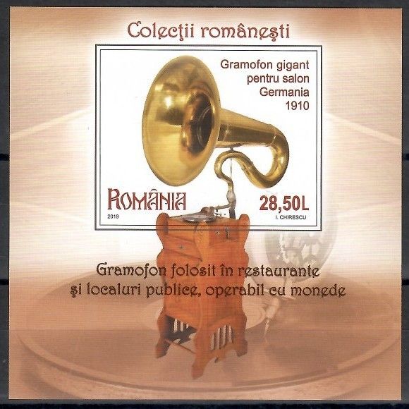 Znaczek Rumunia 2019 Mi bl 818I Czyste **