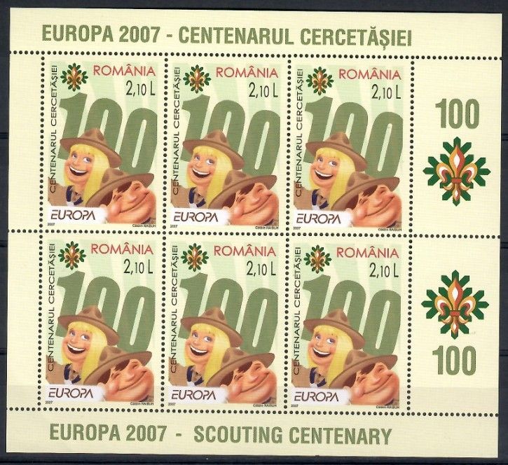 Znaczek Rumunia 2007 Mi ark 6190 Czyste **