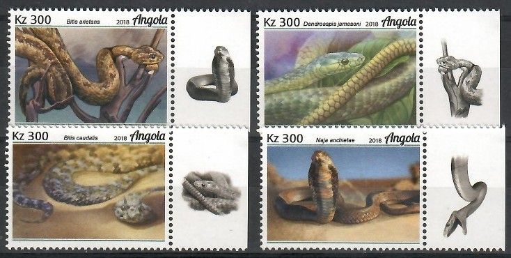 Znaczek Angola 2018 Mi 1951-1954 Czyste **