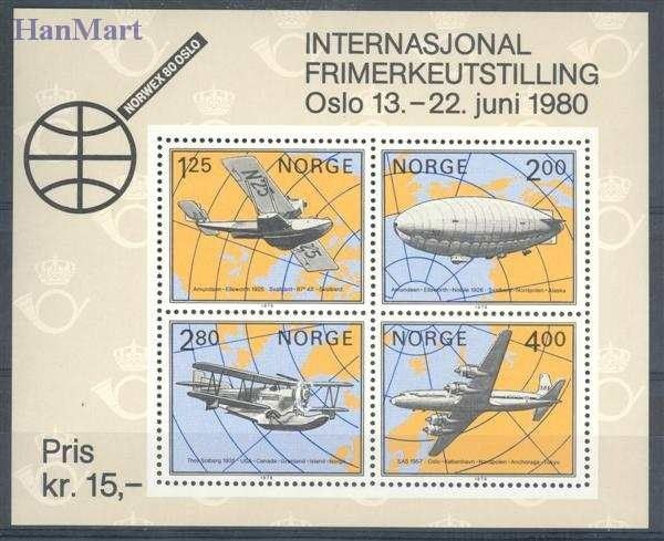 Znaczek Norwegia 1979 Mi bl 2 Czyste **