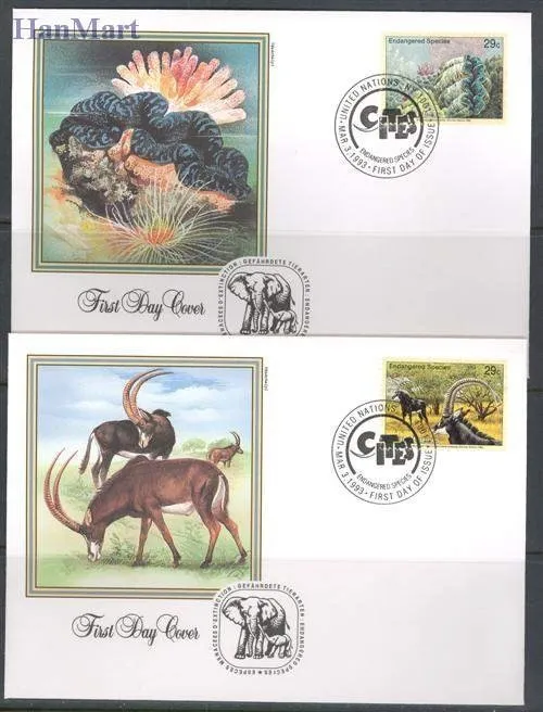 Znaczek Narody Zjednoczone Nowy Jork 1993 Mi 644-647 FDC