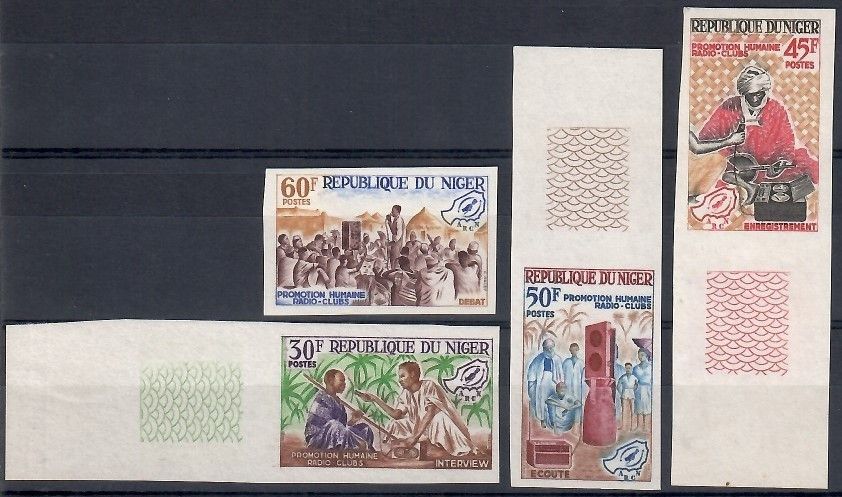 Znaczek Niger 1965 Mi 109-112B Czyste **