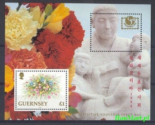 Znaczek Guernsey 1994 Mi bl 12 Czyste **