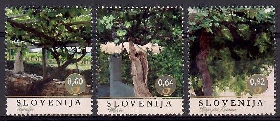 Znaczek Słowenia 2014 Mi abo 1054-1056 Stemplowane