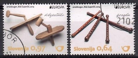 Znaczek Słowenia 2014 Mi abo 1063-1064 Stemplowane