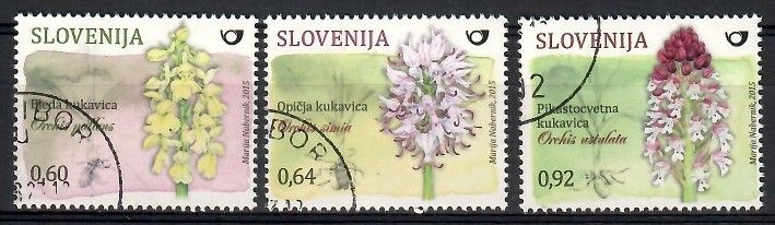 Znaczek Słowenia 2015 Mi abo 1136-1138 Stemplowane