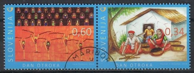 Znaczek Słowenia 2014 Mi abo 1096-1097 Stemplowane
