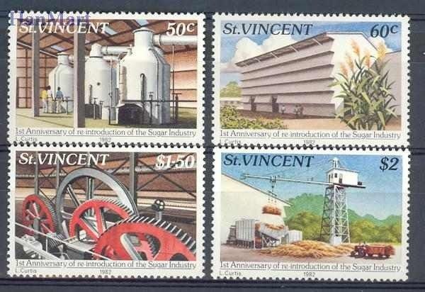 Znaczek St. Vincent 1982 Mi 623-626 Czyste **