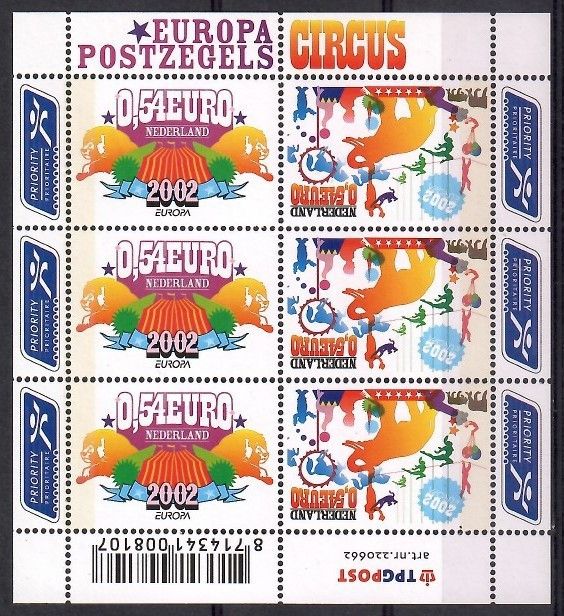 Znaczek Holandia 2002 Mi ark 2011-2012 Czyste **