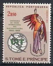 Znaczek Wyspy Św. Tomasza i Książęca 1965 Mi 394 Czyste **