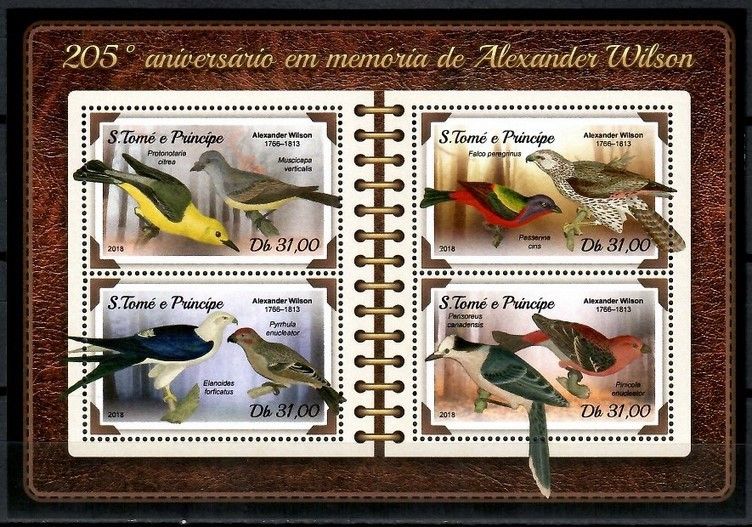 Znaczek Wyspy Św. Tomasza i Książęca 2018 Mi ark 7643-7646 Czyste **