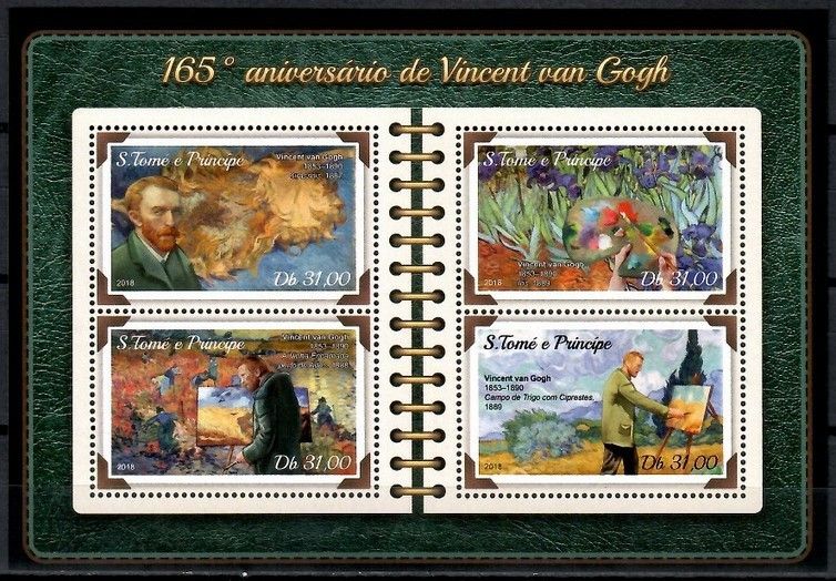 Znaczek Wyspy Św. Tomasza i Książęca 2018 Mi ark 7653-7656 Czyste **