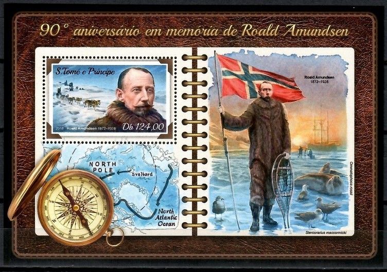 Znaczek Wyspy Św. Tomasza i Książęca 2018 Mi bl 1380 Czyste **
