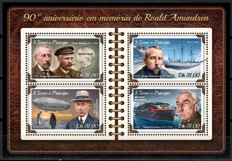 Znaczek Wyspy Św. Tomasza i Książęca 2018 Mi ark 7658-7661 Czyste **