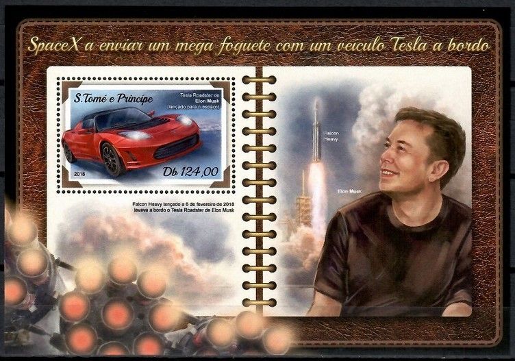 Znaczek Wyspy Św. Tomasza i Książęca 2018 Mi bl 1387 Czyste **