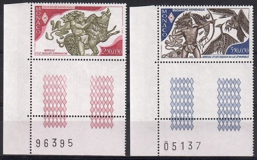 Znaczek Monako 1982 Mi 1551-1552 Czyste **