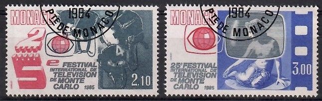Znaczek Monako 1984 Mi abo 1662-1663 Stemplowane