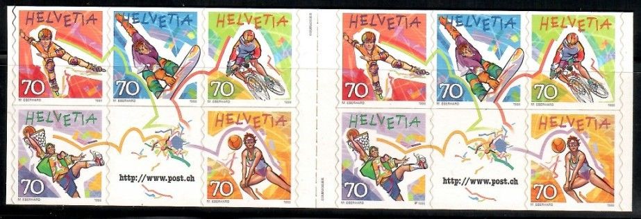 Znaczek Szwajcaria 1998 Mi mh 111 Czyste **