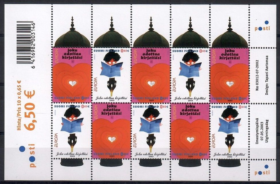 Znaczek Finlandia 2003 Mi ark 1655-1656 Czyste **