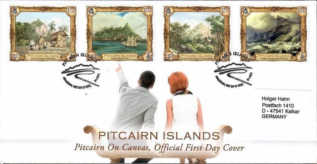 Znaczek Pitcairn 2015 Mi adr 932-935 FDC