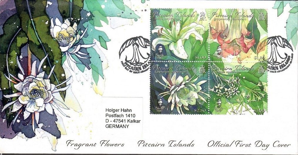 Znaczek Pitcairn 2019 Mi adr 1051-1054 FDC