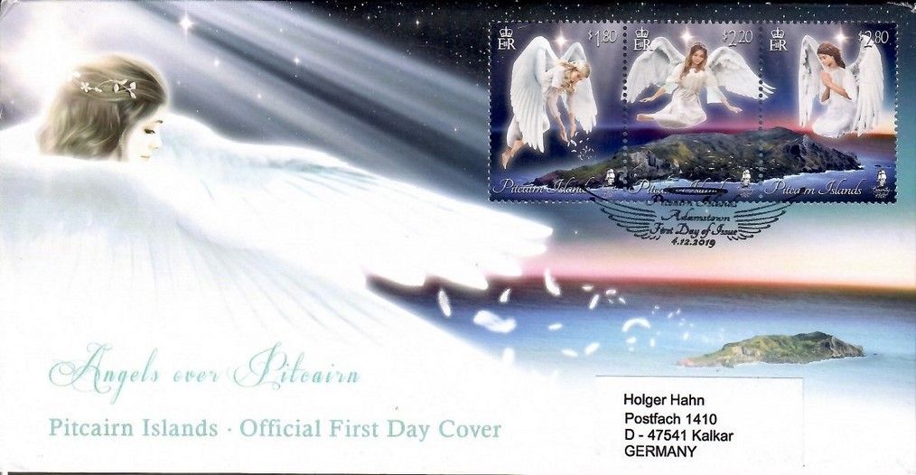 Znaczek Pitcairn 2019 Mi adr 1070-1072 FDC