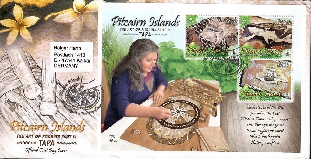 Znaczek Pitcairn 2012 Mi adr bl 59 FDC