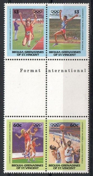 Znaczek Bequia 1984 Mi 38-41 Czyste **