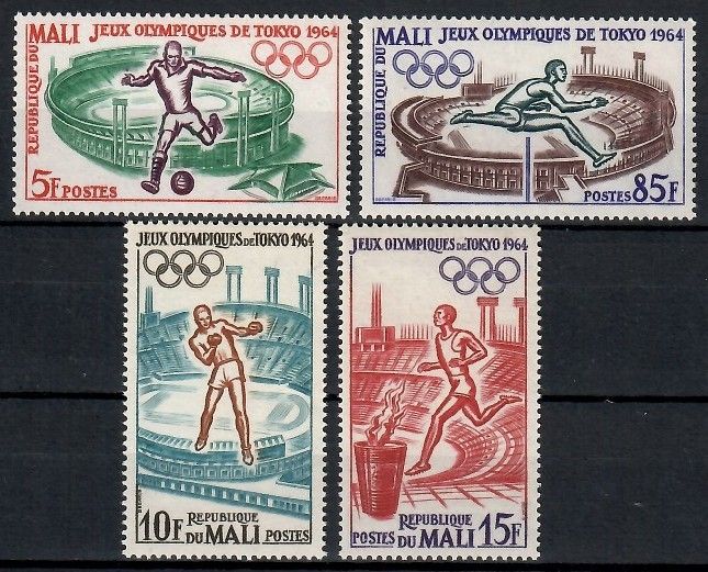 Znaczek Mali 1964 Mi 86-89 Czyste **