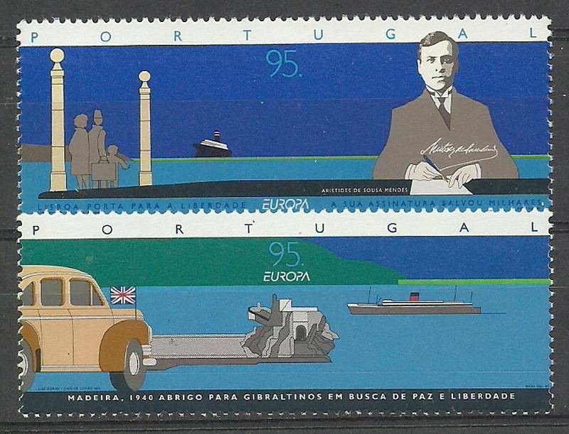 Znaczek Portugalia 1995 Mi 2074-2075 Czyste **