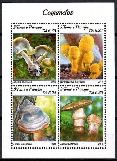 Znaczek Wyspy Św. Tomasza i Książęca 2018 Mi ark 7813-7816 Czyste **