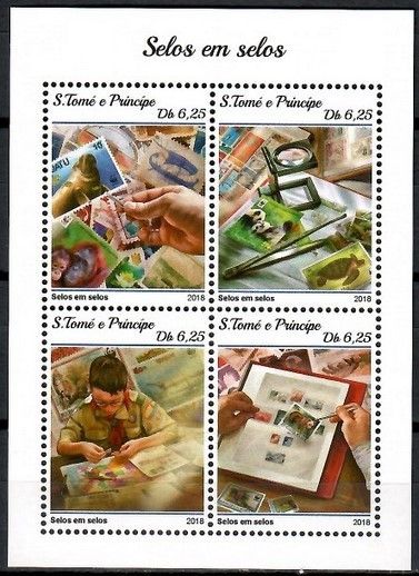 Znaczek Wyspy Św. Tomasza i Książęca 2018 Mi ark 7953-7956 Czyste **