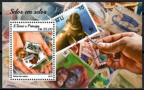 Znaczek Wyspy Św. Tomasza i Książęca 2018 Mi bl 1439 Czyste **