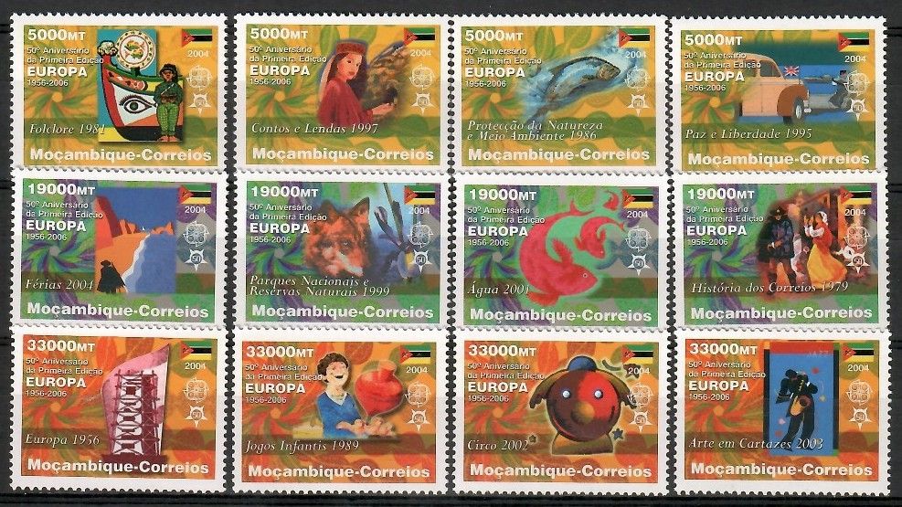 Znaczek Mozambik 2006 Mi 2853-2864 Czyste **