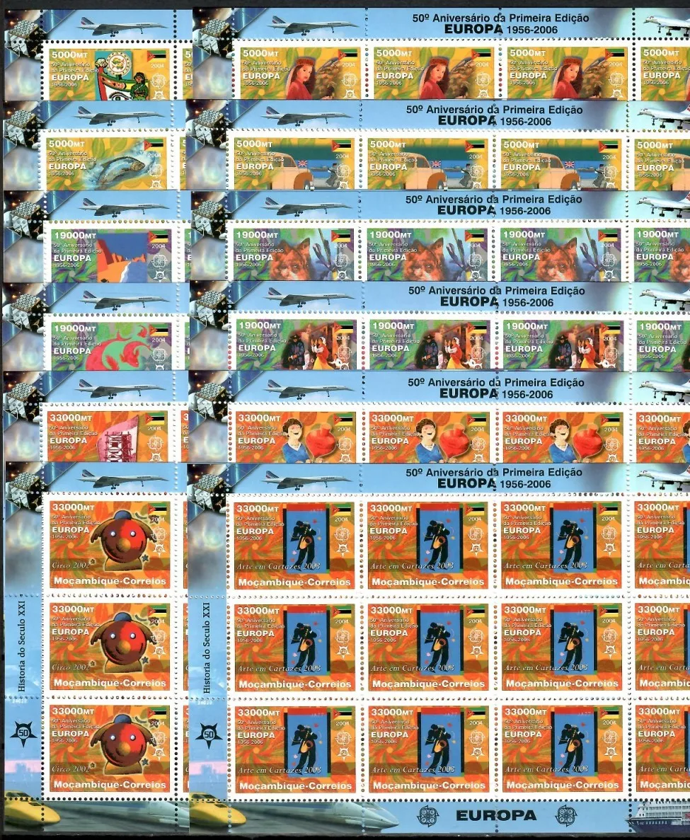 Znaczek  Mozambik 2006 Mi ark 2853-2864 Czyste **