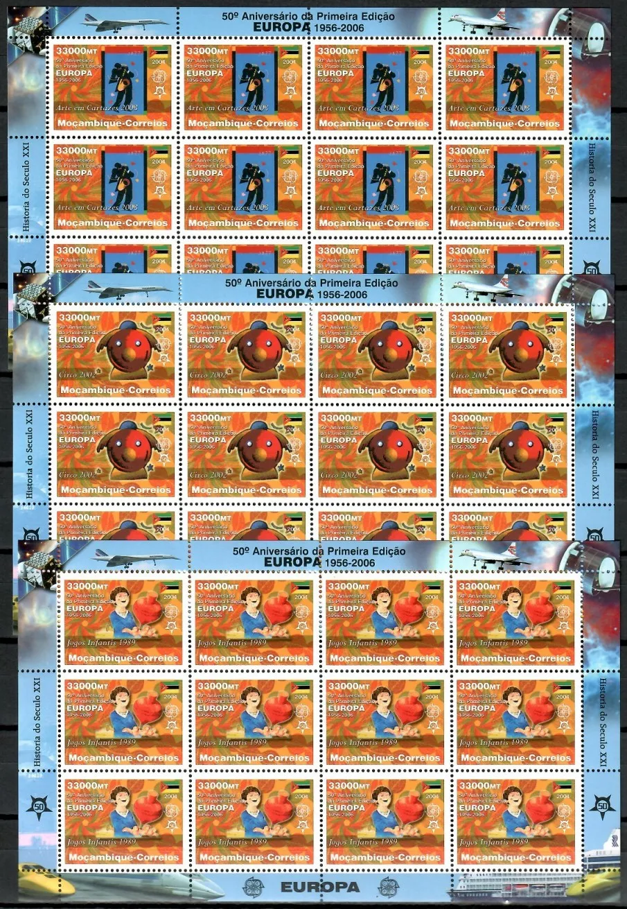 Znaczek  Mozambik 2006 Mi ark 2853-2864 Czyste **