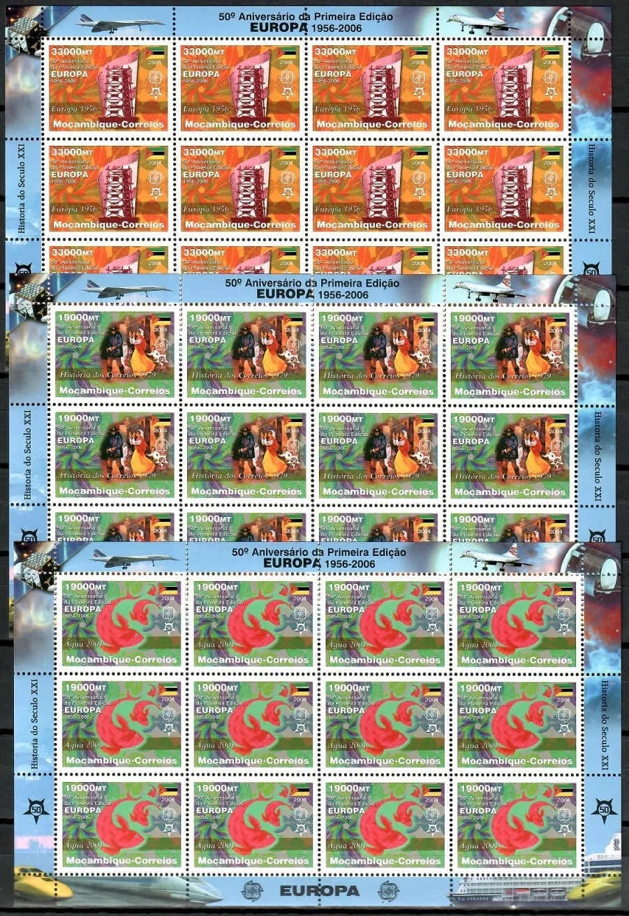 Znaczek  Mozambik 2006 Mi ark 2853-2864 Czyste **