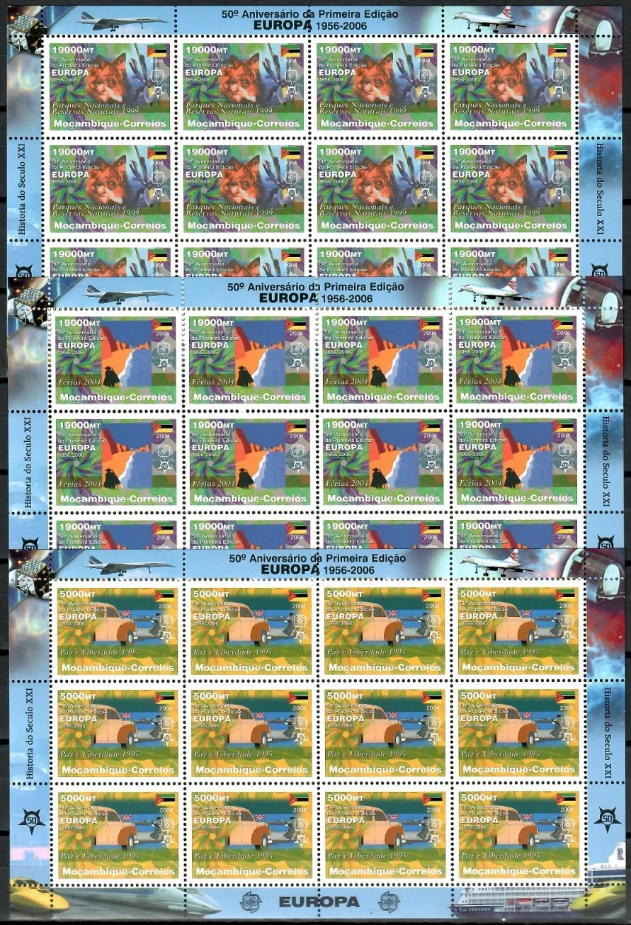 Znaczek  Mozambik 2006 Mi ark 2853-2864 Czyste **