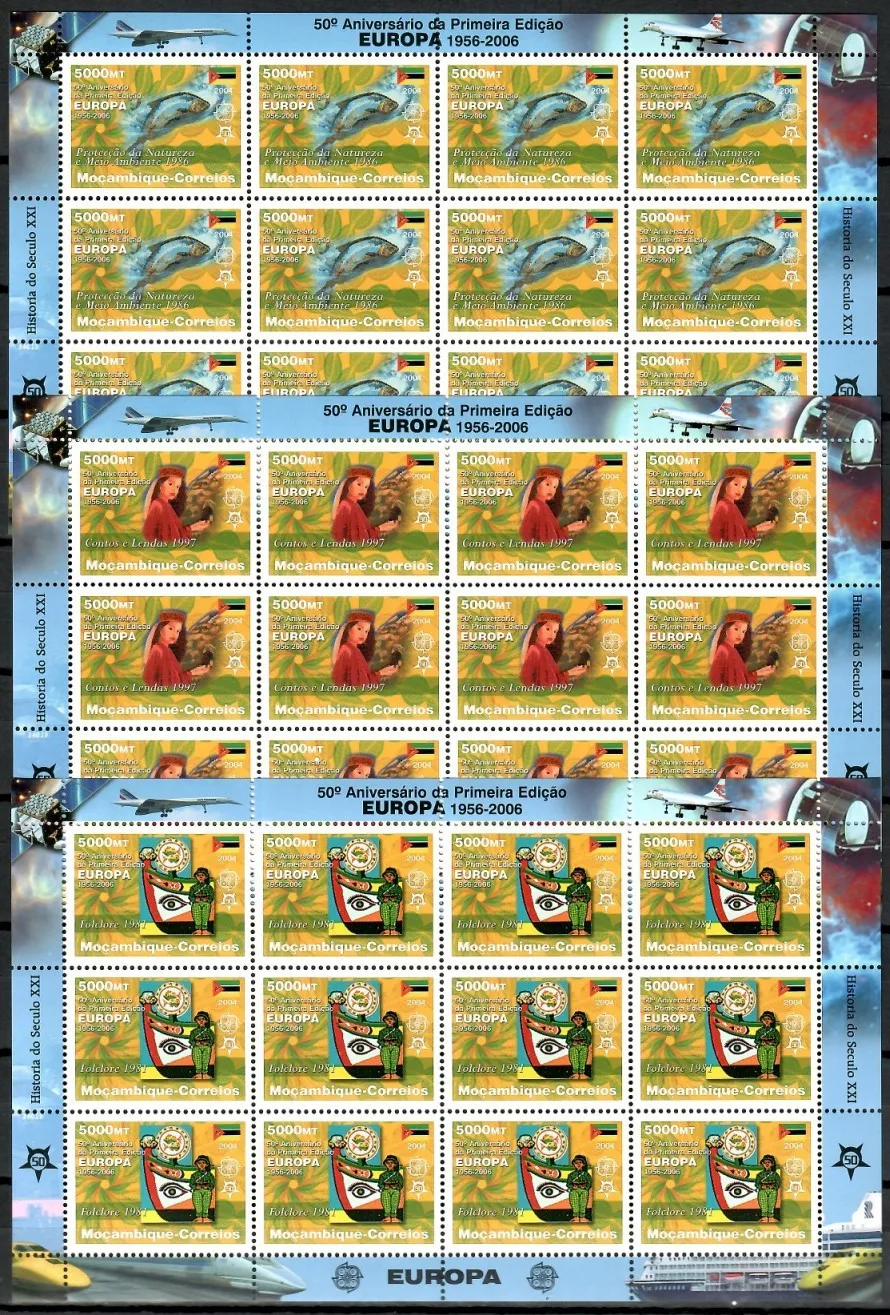 Znaczek  Mozambik 2006 Mi ark 2853-2864 Czyste **
