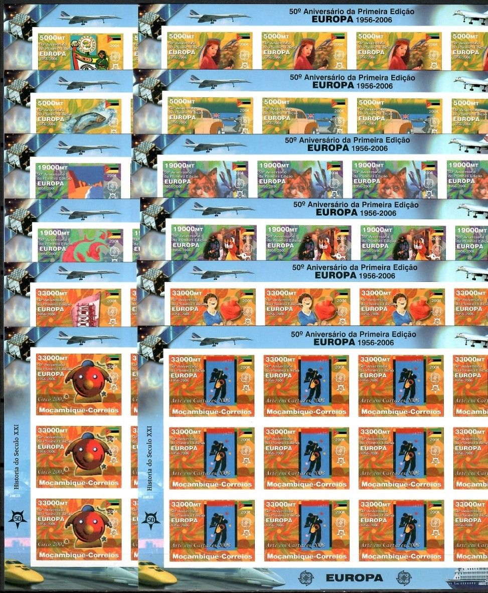 Znaczek Mozambik 2006 Mi ark 2853-2864B Czyste **