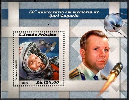Znaczek Wyspy Św. Tomasza i Książęca 2018 Mi bl 1465 Czyste **