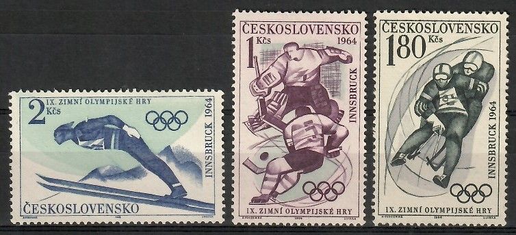 Znaczek Czechosłowacja 1964 Mi 1447-1449 Czyste **