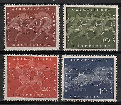 Znaczek Niemcy 1960 Mi 332-335 Czyste **