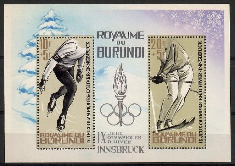 Znaczek Burundi 1964 Mi bl 3 Czyste **
