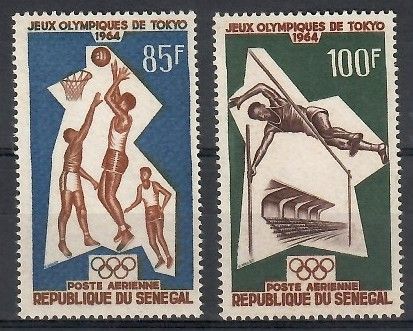 Znaczek Senegal 1964 Mi 288-289 Czyste **