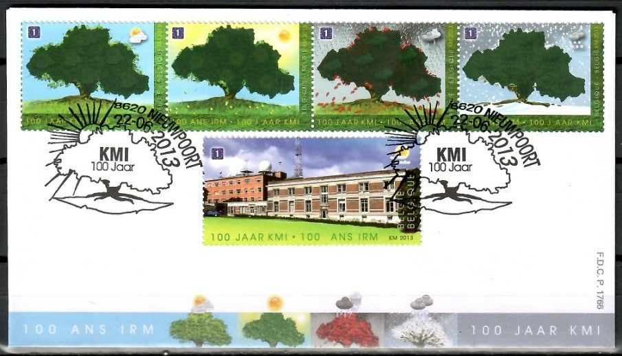 Znaczek Belgia 2013 Mi 4398-4402 FDC
