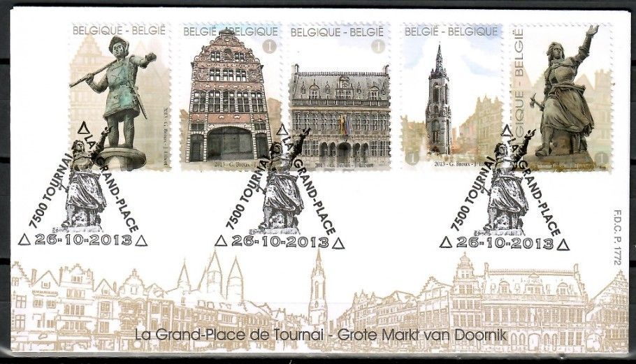 Znaczek Belgia 2013 Mi 4415-4419 FDC